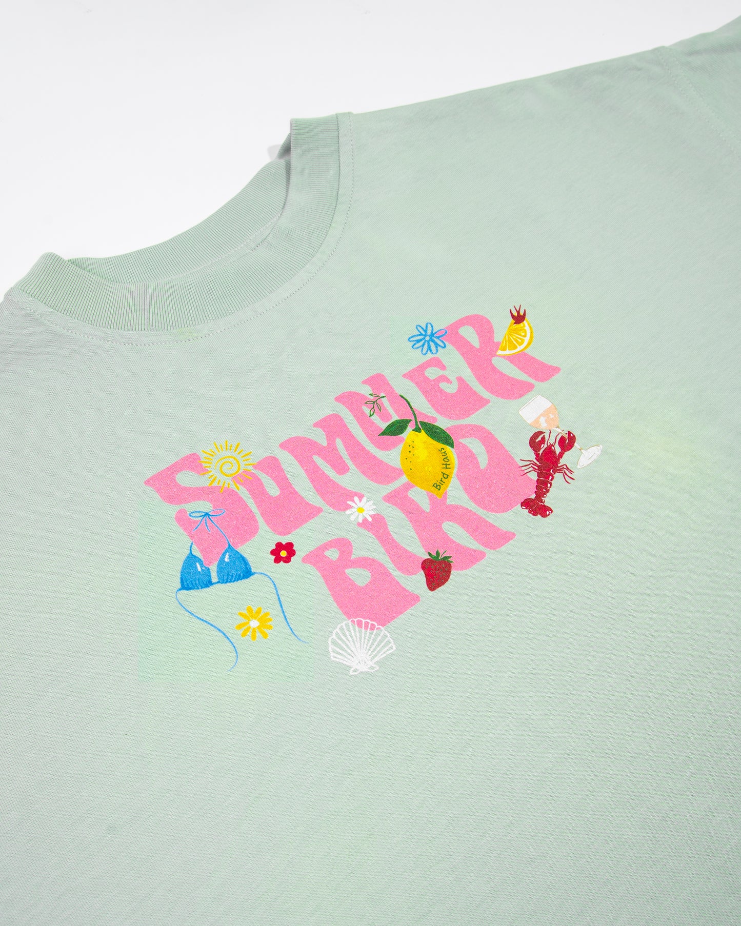 SUMMER BIRD OVERSIZED TEE